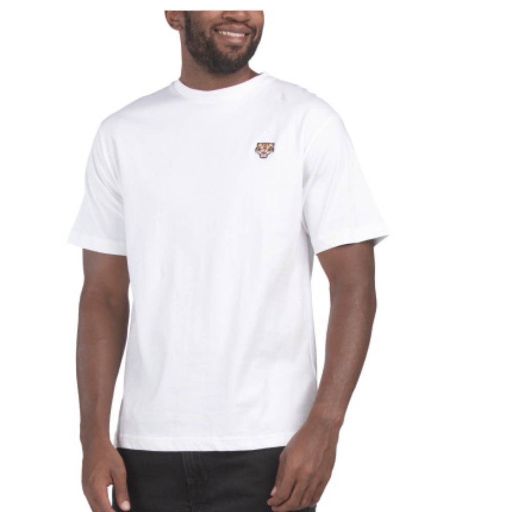 Kenzo White Short Sleeve Tee with Logo